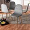 Baxton Studio Elyse Grey Velvet Gold Finished 4-Piece Metal Dining Chair Set 160-9911 - alternate 7